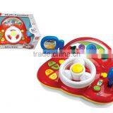 wholesale Kids educational music steering wheel toy with light for kids