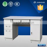 high quality computer steel office table with drawer and cabinet