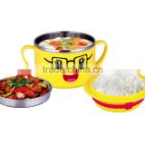 304 color stainless steel mixing bowl set with lid for children