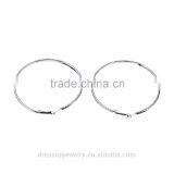 Fashion & Cheap Jewelry South Africa Style Silver Plated Carving Lines Shiny Hoop Earrings thumbnail-1