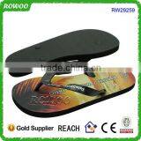 Wholesale Entire Black EVA Sublimation/Heat Transfer Printing Flip Flops thumbnail-2