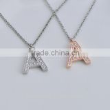 PN91420 Stainless Steel Jewelry Initial Letter Alphabet New Cute Chain Necklace