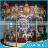 Attraction amusement equipment 16 seats electric carousel