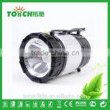 2 in 1 High Power Lantern Light&LED Flashlight Solar Rechargeable Camping Lamp Black Silver Portable Camp Light Outdoor Lighting thumbnail-2