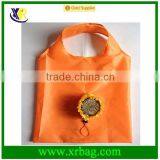 Wholesale Orange Color Sunflower Shape Foldable Shopping Bag thumbnail-2