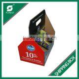 CUSTOM MADE CORRUGATED SHIPPING CARRIERS FOR PACKING SIX PACK BOTTLES BEER HOLDERS WITH FULL COLOR PRINTED thumbnail-3