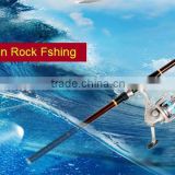 Superhard Carbon 3.6-6.3M Rock Fishing Rod Fish Reel Configurable Hand Shot Sea Rod