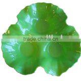 Green Leaf Melamine Plate