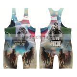 High Quality Low Price Customized Wrestling Singlets thumbnail-6