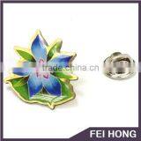 Custom Design Fancy Flower Shape Pin Badge thumbnail-3