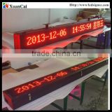 Single side Red color RF wireless communication P10-16x224R outdoor advertising led display screen prices