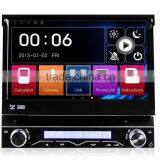 Winmark 7 Inch 1 Din Car Navi DVD Player Stereo With Motorized Retractable Monitor GPS Bluetooth Radio Mirror-Link Universal thumbnail-1