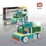 Plasitc Educational B/O Trailer Building Block Kid Toy