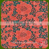 Well Known Supplier Elegant Color Floral Chemical Embroidery Fabric For Dress