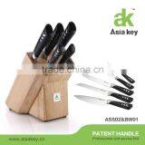 6Pcs Perfect Unique Design Stainless Steel Kitchen Knife Set With Patent Handle thumbnail-1