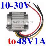 Dc-dc Power Step up Converter 12V 24V to 48V Voltage Regulator Booster 1A