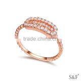 16519 Original Austria Crystal Jewelry Charm White Gold Ring