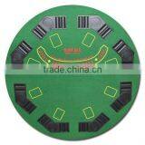 48 Inch Green Round Folding Blackjack Poker Table Top thumbnail-1