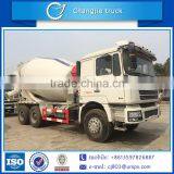 New condition euro 4 emission standard customized Q345/16Mn 6x4 Shaanxi Auto/Shacman 8cbm 9cbm 10cbm 12 cbm concrete mixer truck