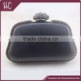 Leather Box Clutch Frames With Flower Knob Gunmetal Clutch Frame thumbnail-4
