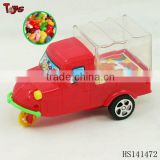 Plastic tricycle pull line candy toys