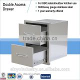BBQ island double drawers