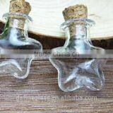 Star Shape Glass Vials Mini Message in Small Glass Bottles With Cork thumbnail-2