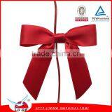 New Design Gift Packing Use Printed Ribbon Bow With Elastic Loop