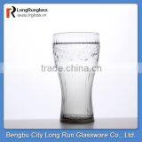LongRun 12oz Unique Design Home Decoration Glass Cup With Cola Logo
