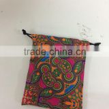 Printing fashion wallet drawstring bag