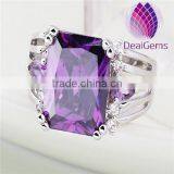 Karmas Canvas Iridescent Faceted Topza Jewel Cocktail Ring thumbnail-1