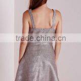 Crepe A-line Spaghetti Strap Sexy Women Evening Dress thumbnail-3