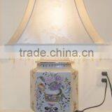 FOWDA New-model Bedside Lamp Bedroom Lamp Wood Base Table Lamp thumbnail-1