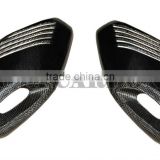 Carbon Fiber Exhaust Cover Gold Mesh