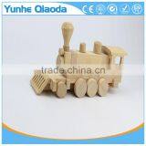 Blockle Srailway Engine 3D Woodcraft Kit Assemble Paint DIY Toys for Kids Adults the Best Birthday Gift thumbnail-4