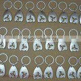 3D Metal Trolley Coin KeyChain thumbnail-1