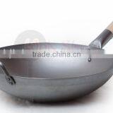 Chinese Wooden Handle Carbon Steel Wok thumbnail-6