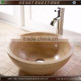 White Marble Stone Bathroom Pedestal Sink thumbnail-6