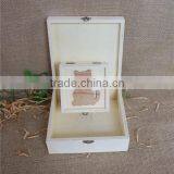 Square Unfinished Decor Wooden Toy Box Wholesale thumbnail-4
