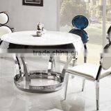 TH282 New Design Round Marble Top Dining Set thumbnail-4