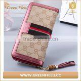Fashion Design Color Printing Canvas Zipper Long Wallet Women thumbnail-6