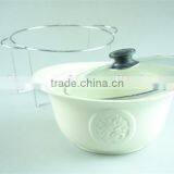 Cheap Ceramic Tureen With Iron Stand With Good Quality and Color Box thumbnail-3