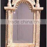 Carved wooden mirror frame,Hand carved wood antique mirror frame,Hand carved decoration wood mirror frame,Hand made mirror fram