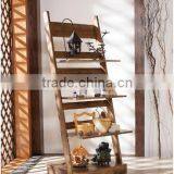 Wooden Ladder Shelf Garden Storage Rack Living Room Furniture DS-3-M-WC3 (DAY SPA) thumbnail-1