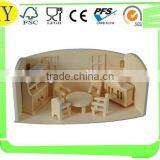 2015 China Supplier Wholesale Natural Wooden Toy House thumbnail-1