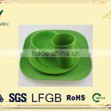 Health Material Quality Assurance Natural Bamboo Fiber Tableware Set