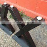 New Style 16 Inch X Shape Iron Metal Park Bench Leg for Sale thumbnail-4