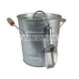 Set of 3 Galvenized Metal Serving Tray thumbnail-5