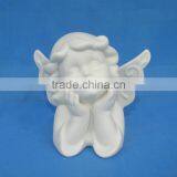 Small Porcelain Baby Angel Figurine for Decoration thumbnail-1