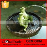 Resin Garden Decoation Solar Floating Frog Boys G0230